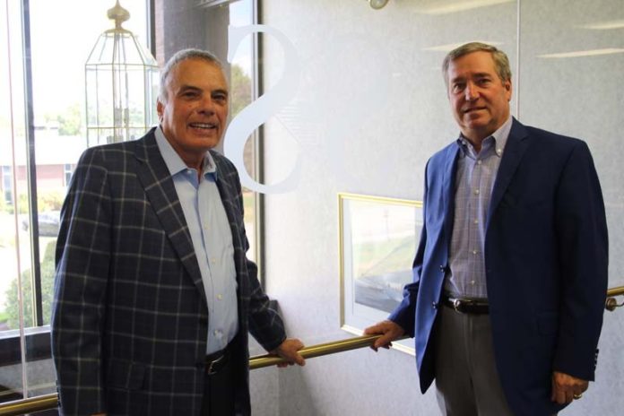 DRIVING FORCES: Natale "Nat" Calamis (left), president and CEO of Starkweather & Shepley Insurance Brokerage Inc., and William McGillvray, chairman and chief financial officer, will retire at the end of this year. / COURTESY OF STARKWEATHER & SHEPLEY  INSURANCE  BROKERAGE INC.