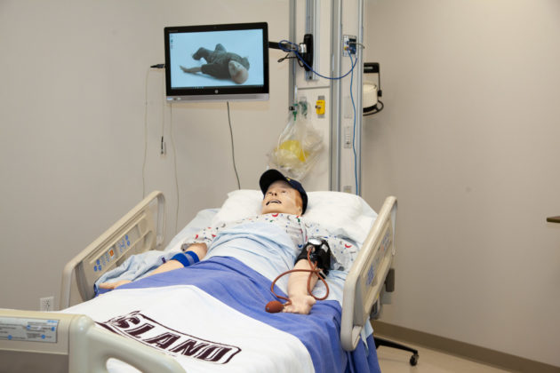 THE NEW NURSING wing at Rhode Island College features a human patient simulator lab, where life-like, anatomically correct, computer-driven mannequins with physiologic responses mimic real patients. / COURTESY RHODE ISLAND COLLEGE