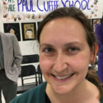 EMILY CALDARELLI,  fourth-grade teacher at Paul Cuffee Lower School in Providence, won the $25,000 Milken Education Award. She was presented the award during a surprise ceremony on Tuesday at the school. / COURTESY R.I. DEPARTMENT OF EDUCATION