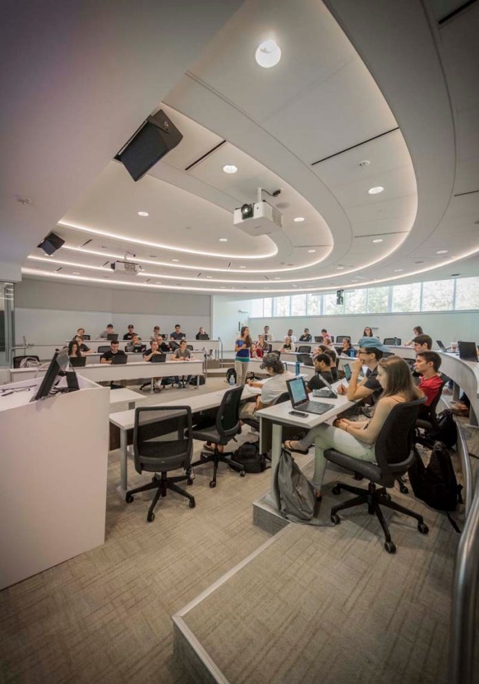 PICTURED IS the new Academic Innovation Center at Bryant University. Rhode Island ranked 31st in the nation for its 0.6 percent construction job growth over the year in October, the Associated General Contractors of America said Friday. / PBN FILE PHOTO/MICHAEL SALERNO