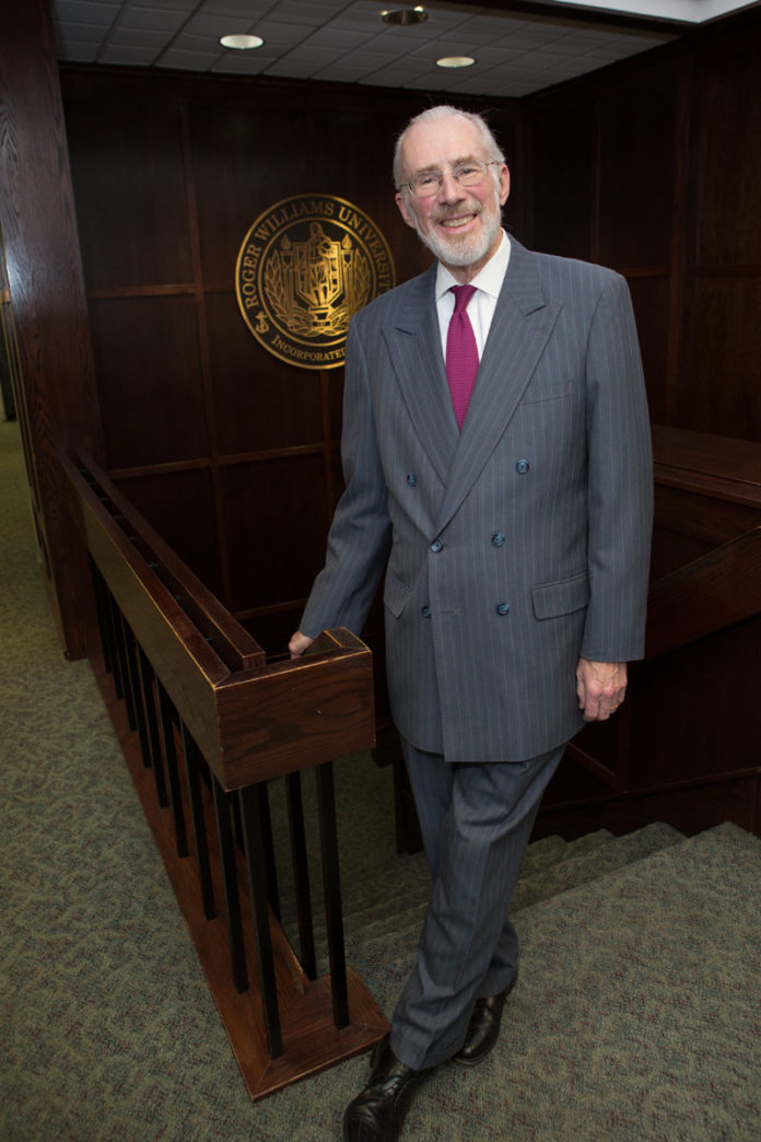 Donald J. Farish became president of Roger Williams University following a 13-year term as president of Rowan University in New Jersey. He has held academic and administrative positions in three other institutions, including the University of Rhode Island. / PBN PHOTO/KATE WHITNEY LUCEY