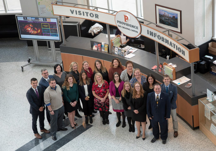IT TAKES A TEAM: The Providence Warwick Convention & Visitors Bureau team works on multiple fronts to increase the profile of Providence and Warwick, with the goal of growing the tourism and convention business here. / PBN PHOTO/MICHAEL SALERNO