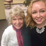 Elder tech program now part of URI curriculum LINDA THOMAS of the Slocum section of North Kingstown and Samantha Clark of Coventry, a senior studying psychology and gerontology at the University of Rhode Island, are seen taking a selfie at the Osher Lifelong Learning Institute on the Kingston campus. Clark and Thomas were paired up for intergenerational technology tutoring through the URI Engaging Generations: Cyber-Seniors Program. / COURTESY SAMANTHA CLARK