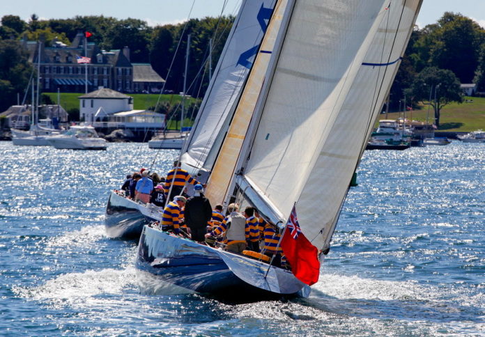 A NEARLY THREE-YEAR schedule of sailing events celebrating the traditional 12 meter yacht will begin in Newport in June and end at the City by the Sea in July 2019 with the 12 Metre World Championship. / COURTESY DAN NERNEY