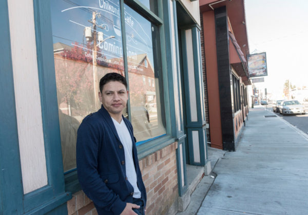 LOOKING AHEAD: Gerardo Reyes, who was involved in the recent partnership between Providence and Guatemala City, is looking forward to smoother trade and fewer middlemen in the coffee import process. His business, about to open on Dexter Street in Central Falls, is called Chikondi Caf&eacute;. / PBN PHOTO/MICHAEL SALERNO
