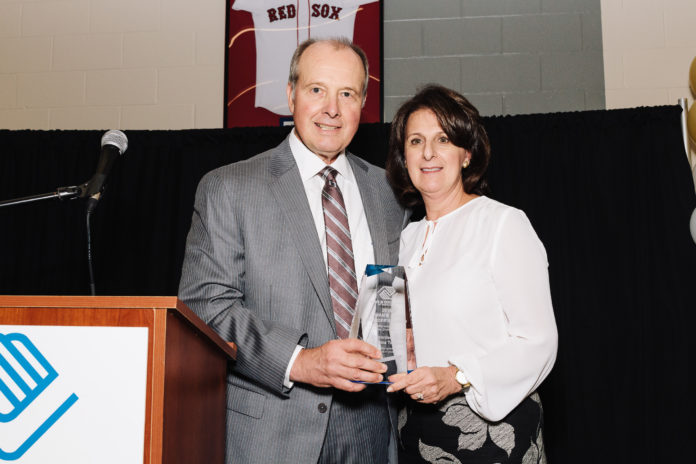 MIKE AND ANNA TAMBURRO recently received the Lyman B. Goff Founder’s Award from the Boys & Girls Club of Pawtucket. Mike is an honorary co-chair of the club's Building Better Futures Capital & Endowment Campaign. / COURTESY CAT LAINE