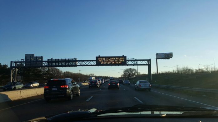 SIGNS WITH STRONGLY worded messages warning drivers about the hazards of driving under the influence have been a common sight along state highways this holiday season. / COURTESY R.I. DEPARTMENT OF TRANSPORTATION