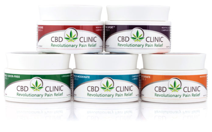 CBD CLINIC’s professional series of topical pain analgesics can only be purchased from health care providers, including massage therapists, osteopaths and others. / COURTESY CBD CLINIC