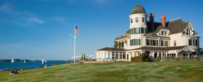THE CASTLE HILL INN in Newport - noted for its view of Narragansett Bay from its dining room - was one of three Rhode Island restaurants to make AAA Northeast's list of the most romantic restaurants in the region.  / COURTESY CASTLE HILL INN