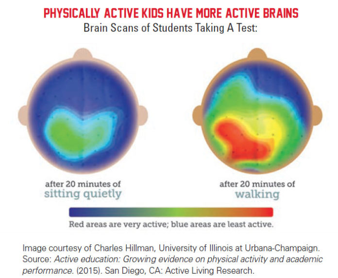 PHYSICALLY active children have more active brains, according to research. / COURTESY CHARLES HILLMAN