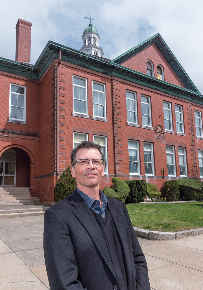 ARTISTIC VISION: Michael Rich is chairman of the Executive Committee for Arts in Common, which is trying to transform the Walley School and two surrounding former school buildings into an arts and cultural district. / PBN PHOTO/MICHAEL SALERNO