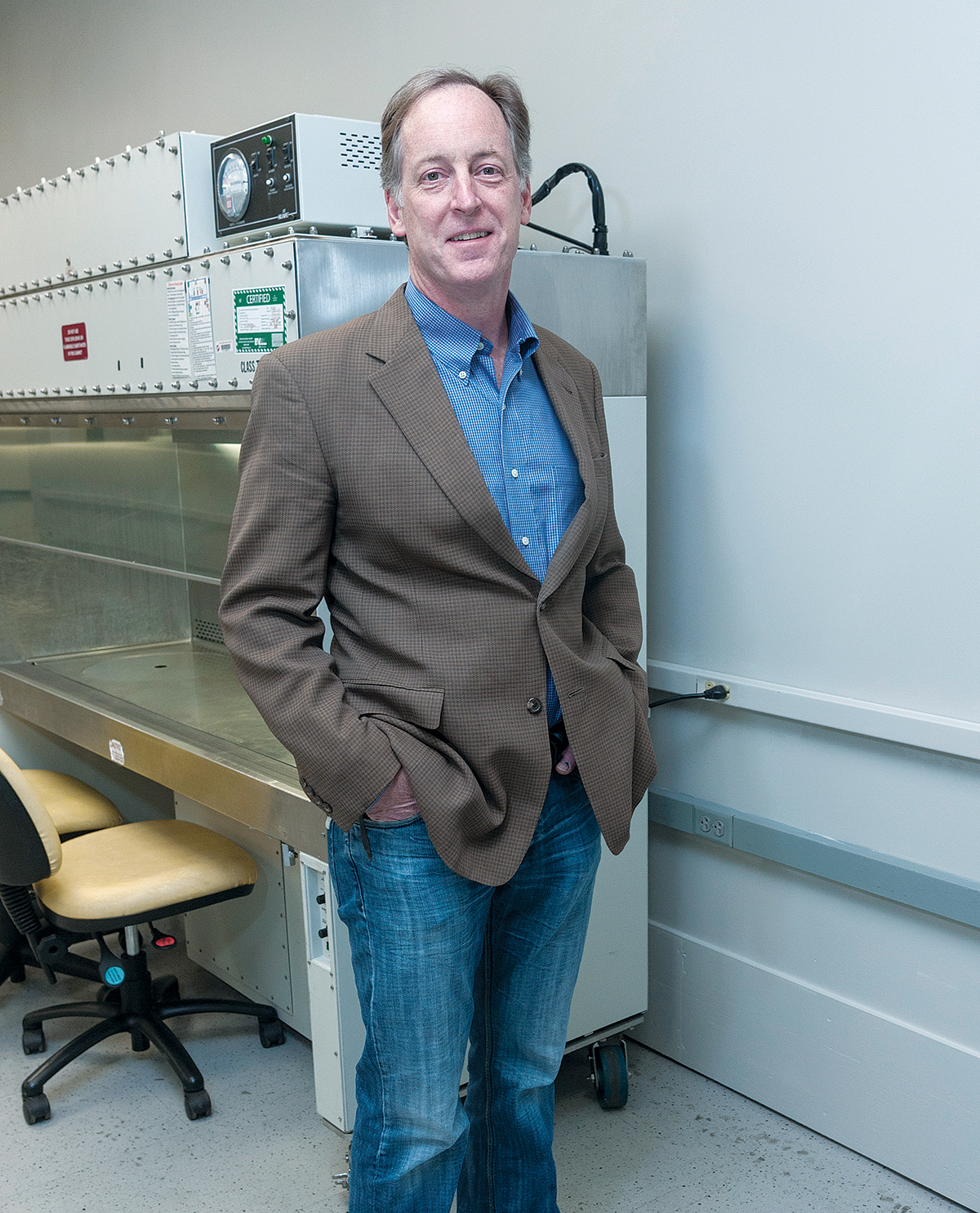 While he has a long history as an entrepreneur in Rhode Island, John D. Jarrell made a big splash recently when he opened the state’s only commercial wet-lab space on spec in Coventry in a former GTECH facility.  / PBN PHOTO/MICHAEL SALERNO