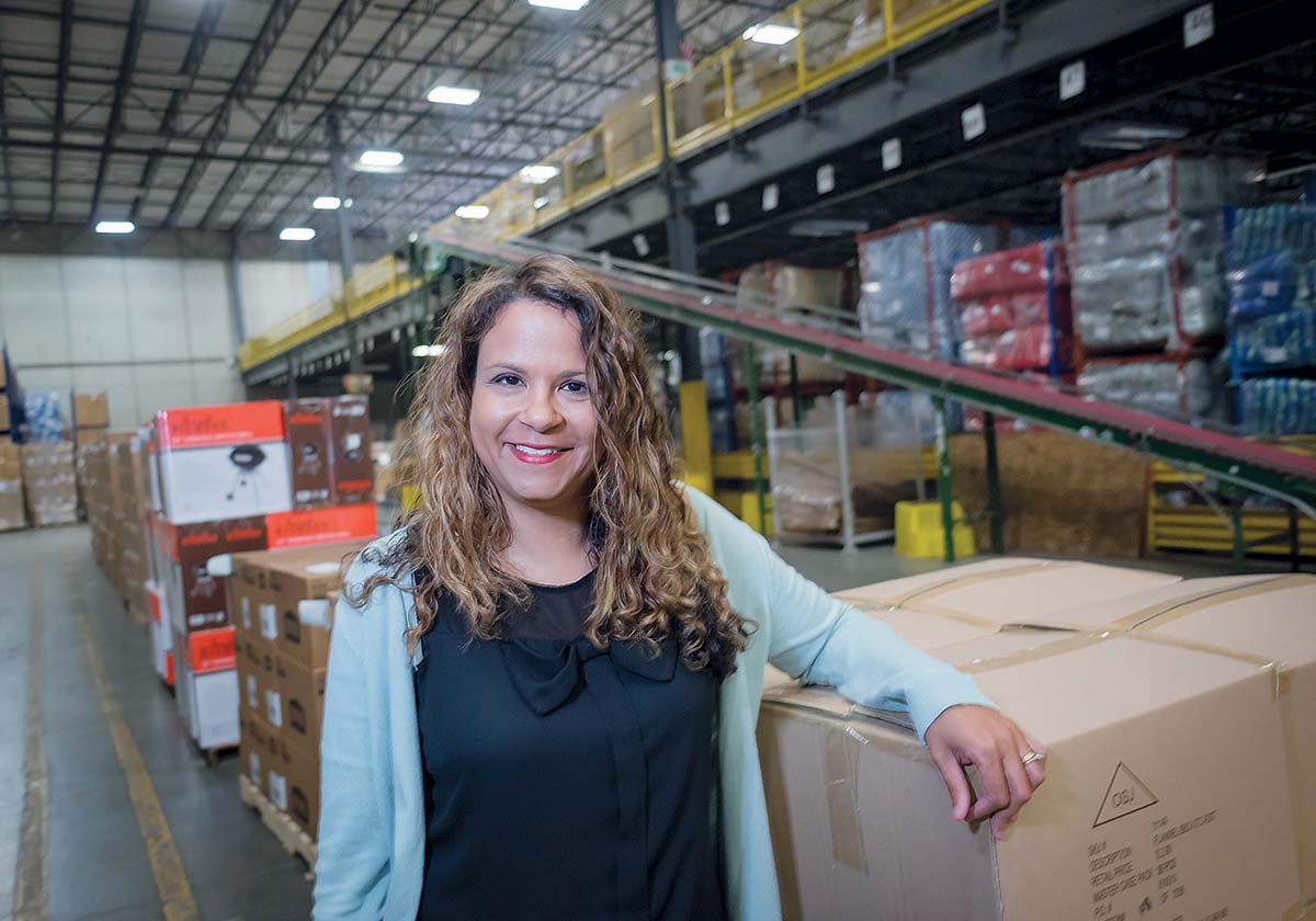 EVERYONE HAS STRENGTHS: Michelle Saunders, manager of organizational and leadership development for Ocean State Job Lot, enjoys helping all of the company’s employees find the difference they can make in the workplace, including the company’s North Kingstown distribution center.   / PBN PHOTO/MICHAEL SALERNO