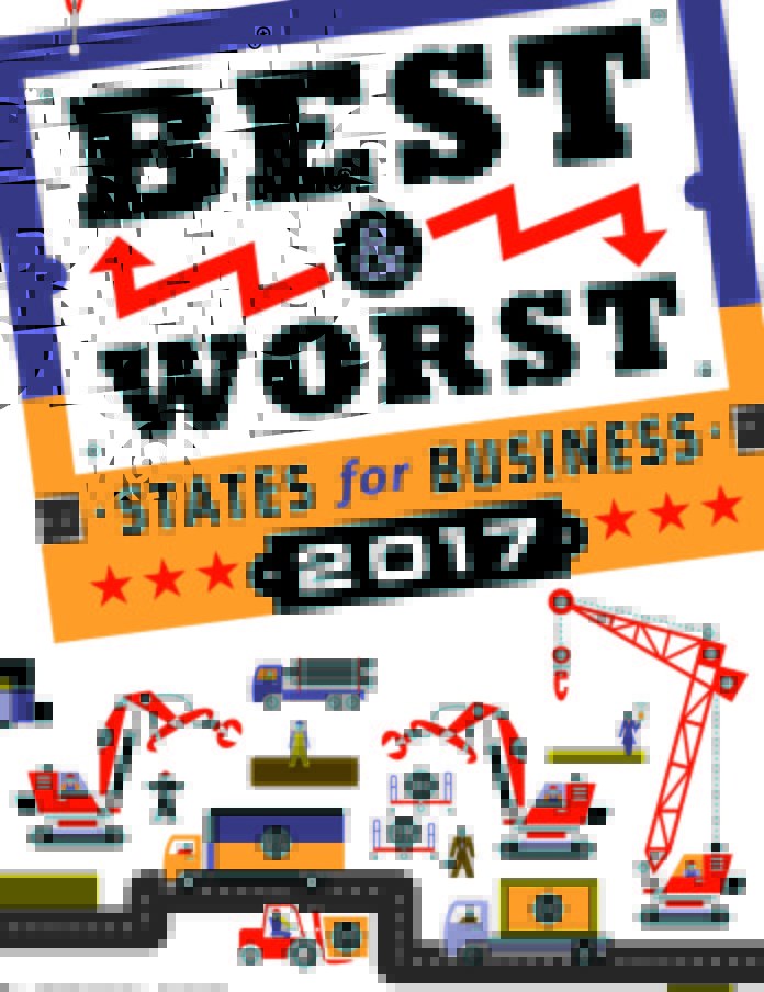 Rhode Island ranked 42 in a poll of hundreds of CEOs in Chief Executive magazine's States for Business 2017. / COURTESY CHIEF EXECUTIVE