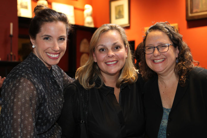 THE RHODE ISLAND branch of the national nonprofit organization, Reach out and Read, held a fundraiser on May 4 in which 220 donors raised more than $75,000 in support of children’s literacy. Pictured, from left: Lily Scott with event committee members Kim Scott Weiss and Dr. Beth Toolan. /COURTESY REACH OUT AND READ/GLENN OSMUNDSON