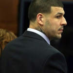 FORMER NEW ENGLAND PATRIOTS tight end Aaron Hernandez's conviction was vacated on Tuesday. This comes after Hernandez was found dead in his prison cell, the victim of an apparent suicide. / COURTESY WJAR-TV NBC 10