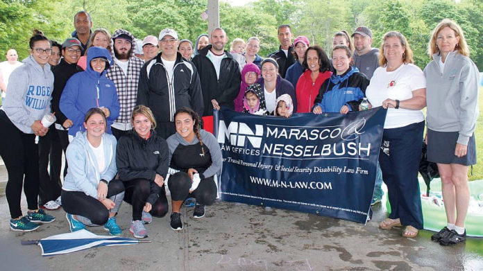 LIVING VALUES: Marasco & Nesselbush staff demonstrated their commitment to firm values by taking part in the 2016 charity walk for the Brain Injury Association of Rhode Island. / COURTESY MARASCO & NESSELBUSH