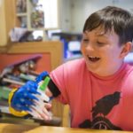 Brown students use 3-D printers to create a ‘Wolverine’ arm for Warwick preteen THE FINGERS OF Ryan Dean's new "Wolverine" arm, 3-D-printed by a group of Brown University students, close into a grab when he bends it at the elbow. /COURTESY BROWN UNIVERSITY/NICHOLAS DENTAMARO