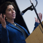 GOV. GINA M. RAIMONDO announced that Rhode Island had joined the United States Climate Alliance, a group of states committed to upholding the Paris Climate Accord standards despite President Donald Trump's rejection of the agreement.