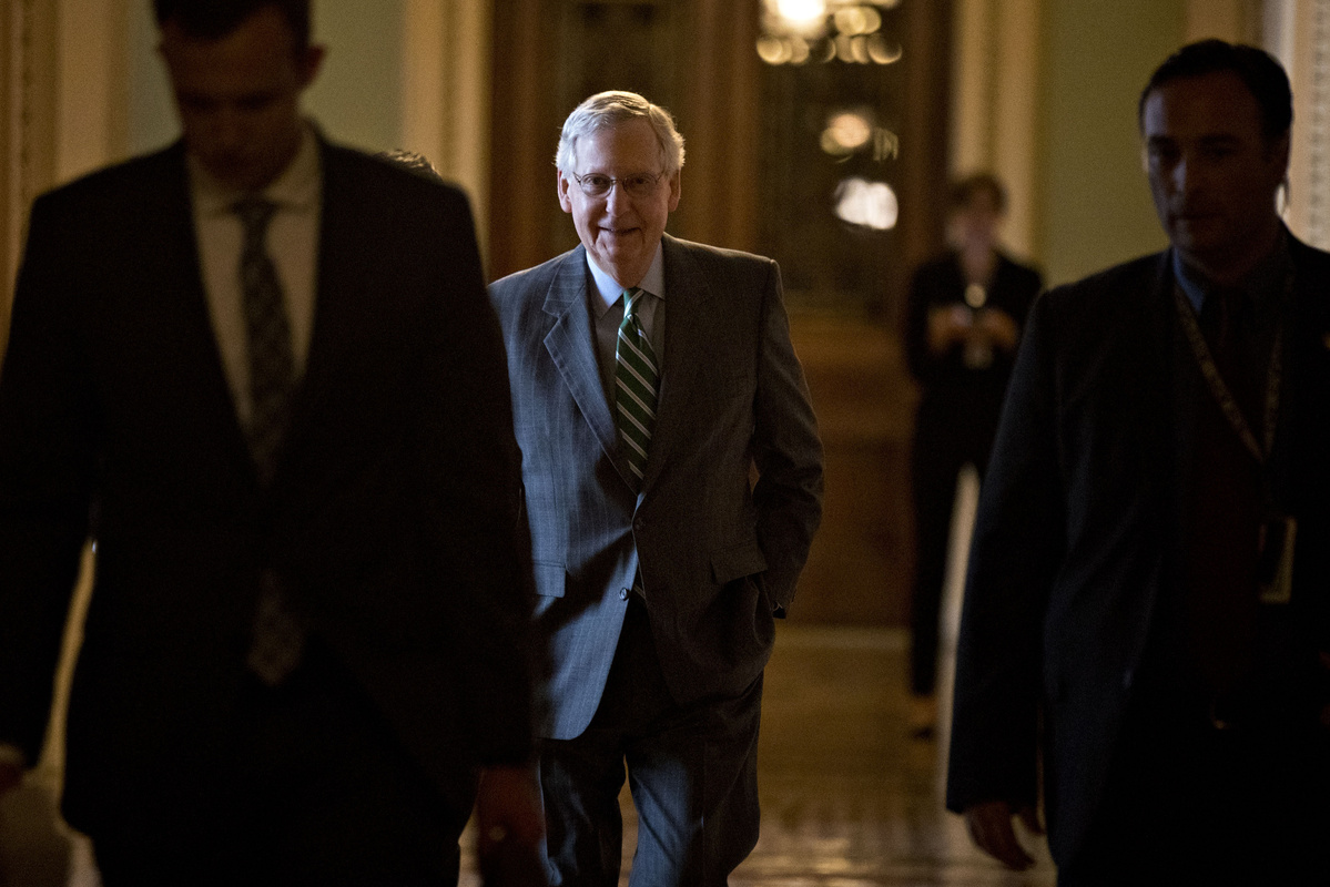 SENATE MAJORITY LEADER, Mitch McConnell / BLOOMBERG FILE PHOTO/ANDREW HARRER