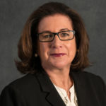 SUSAN MCTIERNAN, dean of the Mario J. Gabelli School of Business at Roger Williams University, was awarded the Women Administrators in Management Education Affinity Group’s Patricia M. Flynn Distinguished Woman in Business Education Award. /COURTESY ROGER WILLIAMS UNIVERSITY