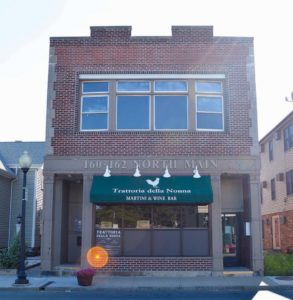 160-162 N. Main St. (1930) PROPERTY OWNER: Red Brick Realty Trust (Louis F. and Kathleen Guarino, trustees) TENANT: Trattoria della Nonna