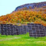 E2SOL LLC, a Providence renewable-energy company, specializes in dual axis solar trackers, shown above. /COURTESY E2SOL LLC