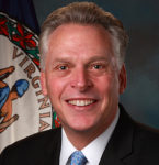 VIRGINIA GOV. TERRY McAuliffe, chair of the National Governors Association, touted the achievements of his yearlong initiative to strengthen state cybersecurity. Gov. Gina M. Raimondo and Massachusetts Gov. Charlie Baker are among 38 governors who signed McAuliffe's pledge. / COURTESY STATE OF VIRGINIA