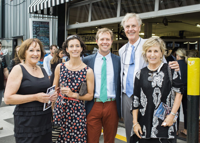 A FUNDRAISING EVENT was held June 30 for the SSV Oliver Hazard Perry, at which close to 350 guests raised more than $100,000 for the “Experience, Education, Exploration” theme of the night. From left, Kathy Vespia, member of the Oliver Hazard Perry Rhode Island board of directors; Jessica Wurzbacher, OHPRI executive director; Dan Wurzbacher; Steve Wurzbacher; and Bonnie Wurzbacher. /COURTESY OLIVER HAZARD PERRY RHODE ISLAND