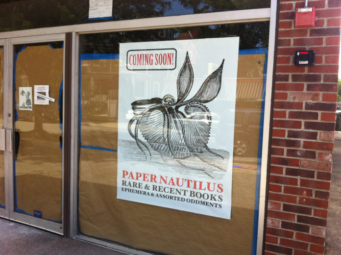 PAPER NAUTILUS BOOKS is relocating to a new storefront in Wayland Square at 19 S. Angell St., just a few doors down from its previous location. /PBN PHOTO/MARY MACDONALD