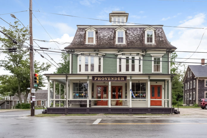 3883 MAIN ROAD in Tiverton, otherwise known as the Provender building is being listed at $1.2 million. /COURTESY LILA DELMAN REAL ESTATE INTERNATIONAL