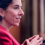 GOV. GINA M. RAIMONDO signed a bill on Monday banning the use of hand held devices while driving starting June 1, 2018. / PBN FILE PHOTO/ MICHAEL SALERNO