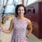 OLIVER HAZARD PERRY RHODE ISLAND is a nonprofit whose mission is to provide educational experiences at sea, says Executive Director Jessica Wurzbacher. The 200-foot, oceangoing ship was completed in 2015, with a permanent home of Fort Adams in Newport. / PBN PHOTO/RUPERT WHITELEY