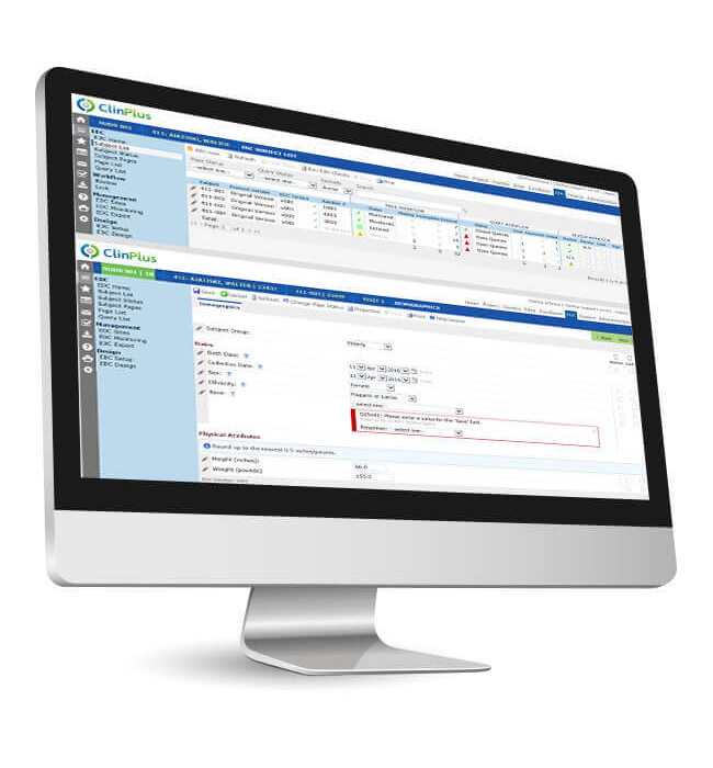 THE CLINPLUS PLATFORM, pictured above displayed on a computer screen, is a software suite designed for conducting clinical trials in the life sciences industry. Anju Software Inc., a company backed by Providence Equity Partners, announced its acquisition of ClinPlus on July 31. / COURTESY CLINPLUS