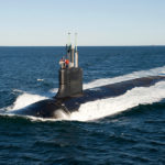 ELECTRIC BOAT won a $5.1 billion contract to continue work on the new Columbia-class submarine for the U.S. Navy. Above, a Virgina-class submarine. / COURTESY ELECTRIC BOAT