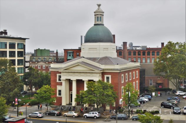 The Beneficent Congregational Church on Weybosset St. will be open to the public on Saturday as part of the Doors Open Rhode Island Festival. PBN PHOTO/NICOLE DOTZENROD