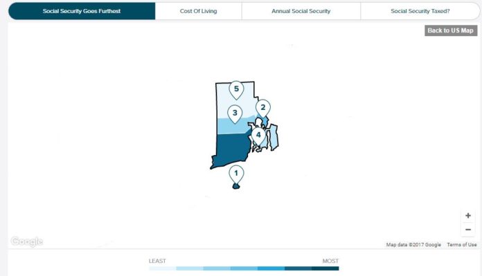 WASHINGTON COUNTY ranked No. 1 in the state for SmartAssets Social Security Goes Furthest Index. / COURTESY SMARTASSET