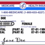 A SAMPLE Medicare insurance membership card. Medicare Open Enrollment is in effect and ends Dec. 7. /COURTESY MEDICARE.GOV