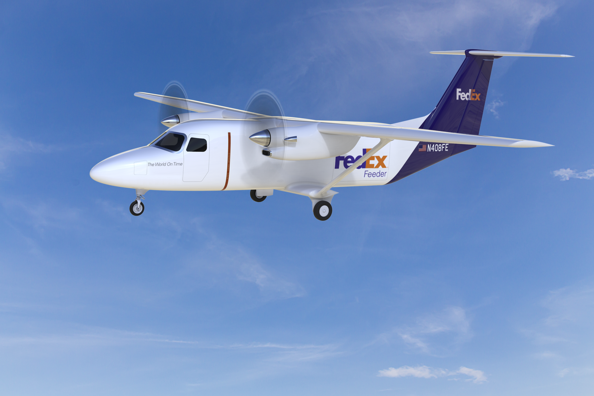TEXTRON AVIATION announced the creation of the Cessna SkyCourrier 408, a twin-engine plane that will be sold in a cargo variant to FedEx Express. / COURTESY TEXTRON AVIATION