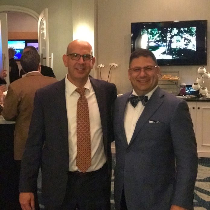 PETER SIEGEL, left, is the Tampa-area president for Stakweather & Shepley. He stands with David Soforenko, president and chief operating officer of the East Providence-based company. / COURTESY STARKWEATHER & SHEPLEY