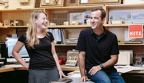 KITE ARCHITECTS HAS JOINED with the Charrette Venture Group. Above, Kite Architects principals Christine Malecki West, left. and Albert Garcia. / COURTESY KITE ARCHITECTS