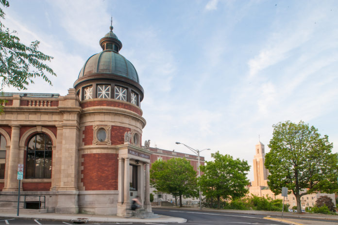 THE PAWTUCKET LIBRARY was awarded a $60,000 grant from The Champlin Foundation for the restoration and repair of the dome tower in the Gerald S. Burns Building. / COURTESY PAWTUCKET OFFICE OF THE MAYOR THE PAWTUCKET LIBRARY was awarded a $60,000 grant from The Champlin Foundation for the restoration and repair of the dome tower in the Gerald S. Burns Building. / COURTESY PAWTUCKET OFFICE OF THE MAYOR