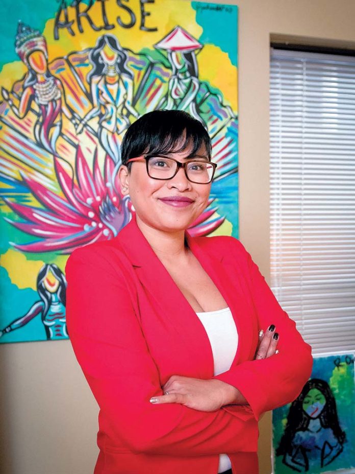 Chanda Womack has made a mark since arriving in the United States in 1980. Her efforts to help underprivileged urban youth led her to found ARISE in late 2016 to combat the poor educational outcomes among Southeast Asian children in the region. / PBN PHOTO/MICHAEL SALERNO Chanda Womack has made a mark since arriving in the United States in 1980. Her efforts to help underprivileged urban youth led her to found ARISE in late 2016 to combat the poor educational outcomes among Southeast Asian children in the region. / PBN PHOTO/MICHAEL SALERNO