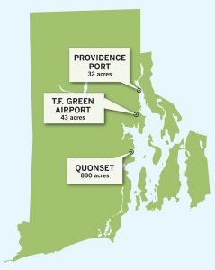 OCEAN STATE FTZ Rhode Island’s only foreign trade zone, created in 1984 and expanded in 1997, has three locations:  the Port of Providence, the Airport Business Center near T.F. Green Airport in Warwick and the Quonset Business Park, including the Port of Davisville, in North Kingstown.