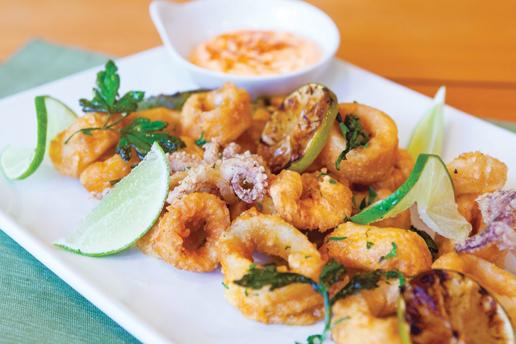 RHODY BITES: Fried calamari rings are the official state appetizer of Rhode Island. / COURTESY THE TOWN DOCK