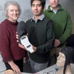 CO-FOUNDERS: From left, Patricia Burbank, Kunal Mankodiya and Benjamin Burbank co-founded Modus Tech-Wear LLC, a medical-technology startup in Providence. / PBN PHOTO/MICHAEL SALERNO