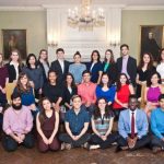 BROWN UNIVERSITY AND THE RHODE ISLAND SCHOOL OF DESIGN once again top the annual Chronicle of Higher Education's list of Fulbright Scholar and Student producers. Pictured are a group of some of the Brown Fulbright recipients for the 2017-2018 academic year. / COURTESY BROWN UNIVERSITY