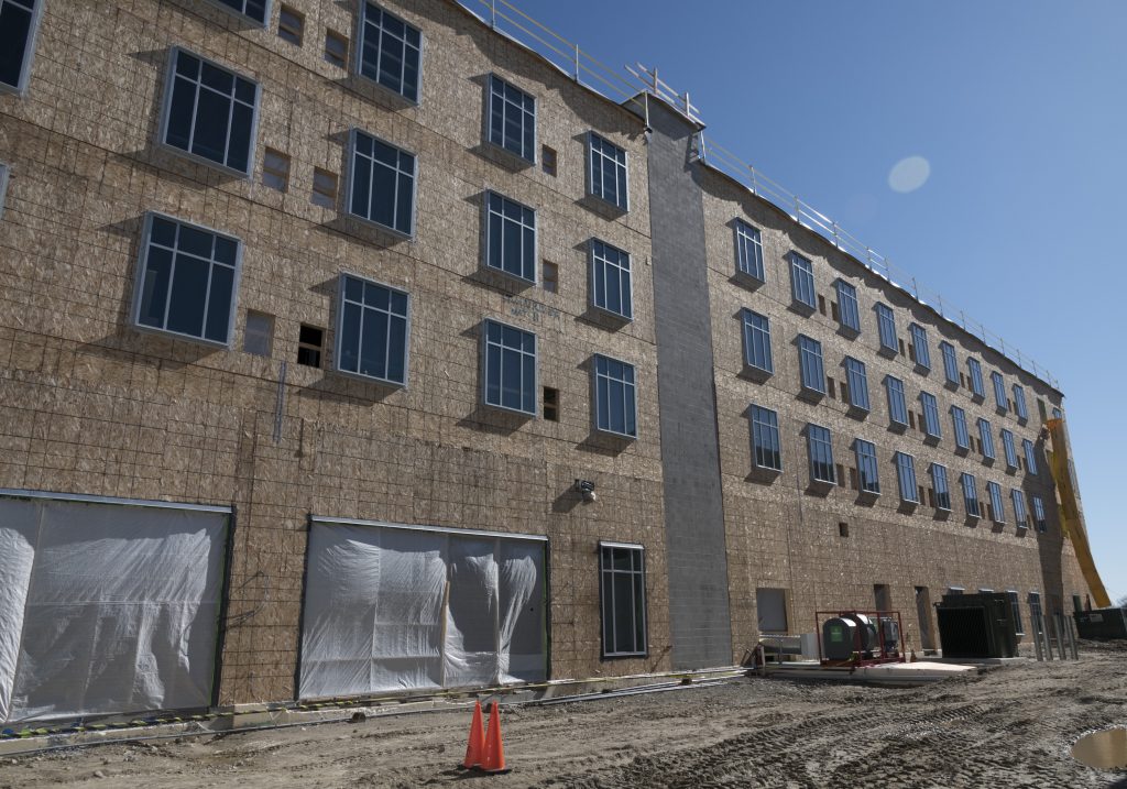 CONSTRUCTION OF THE HOTEL at the hotel at Twin River in Lincoln is near completion. / PBN PHOTO/MICHAEL SALERNO