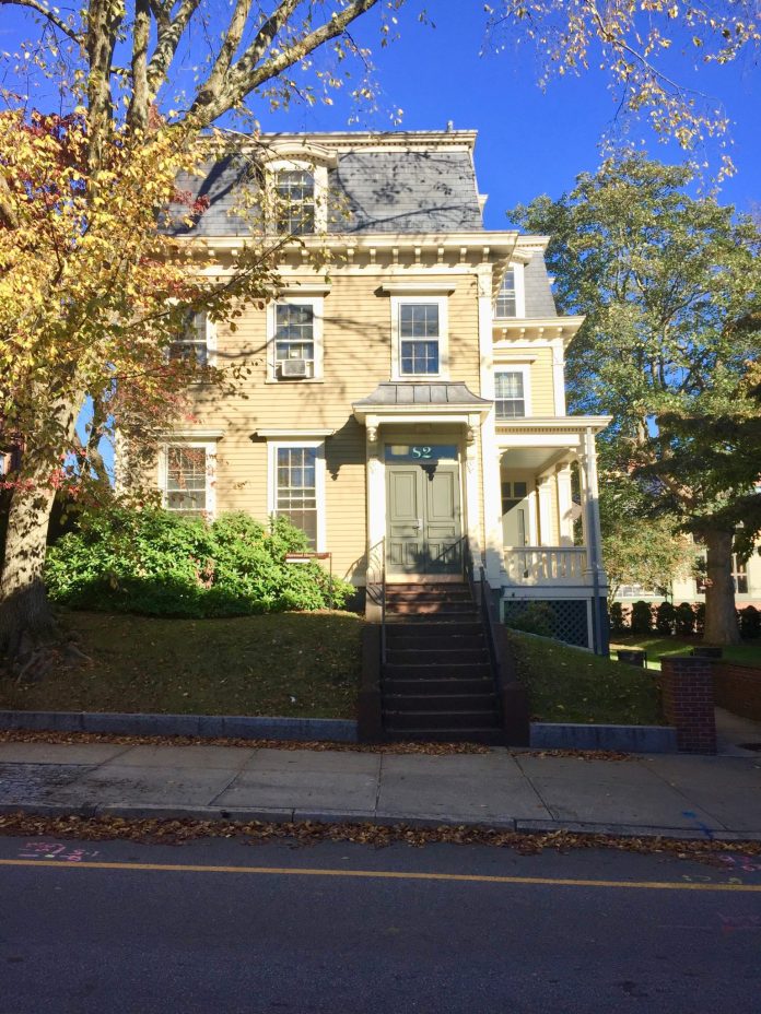 THIS HOUSE ON Waterman Street in Providence is one of five historic buildings Brown University is looking to demolish or move to make room for a new performing arts center. / COURTESY PROVIDENCE PRESERVATION SOCIETY