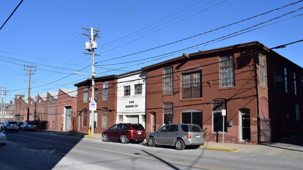 A PORTION OF the Central Falls Mill District on Roosevelt Avenue.